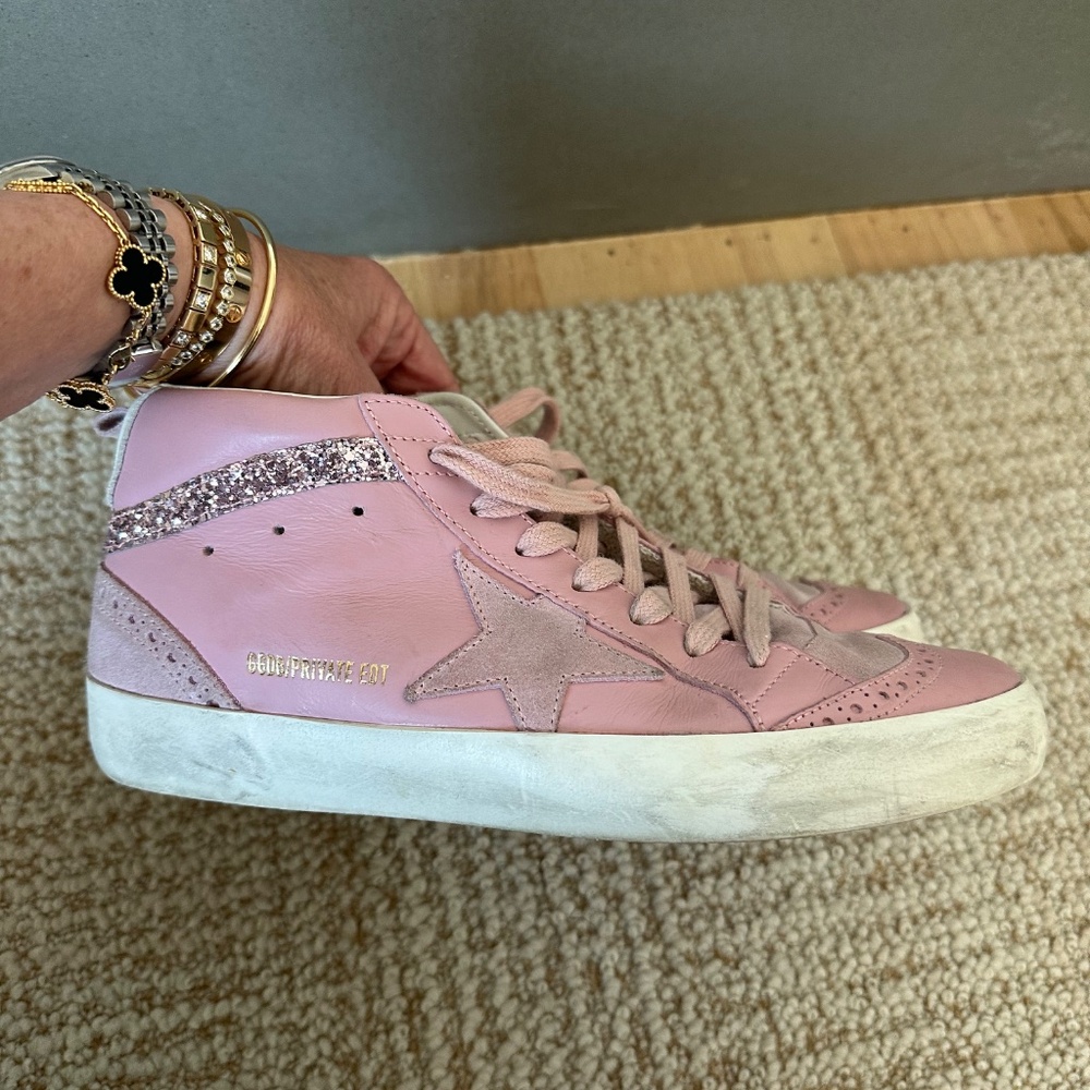 Golden Goose Private Edition Mid Star Leather Glitter. Size 38 - Picture 5 of 11